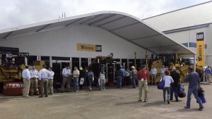 Warren Cat put much of their heavy equipment on display at their exhibit at the PBIOS show.